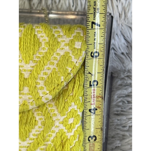 Steve Madden Bzada Yellow Envelope Clutch Crossbody Bag Beaded Gold Chain Boho - Picture 11 of 14